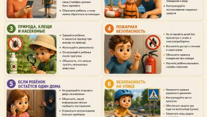 Безопасное лето для детей,памятка для родителей!